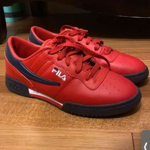 Red Fila Sneakers